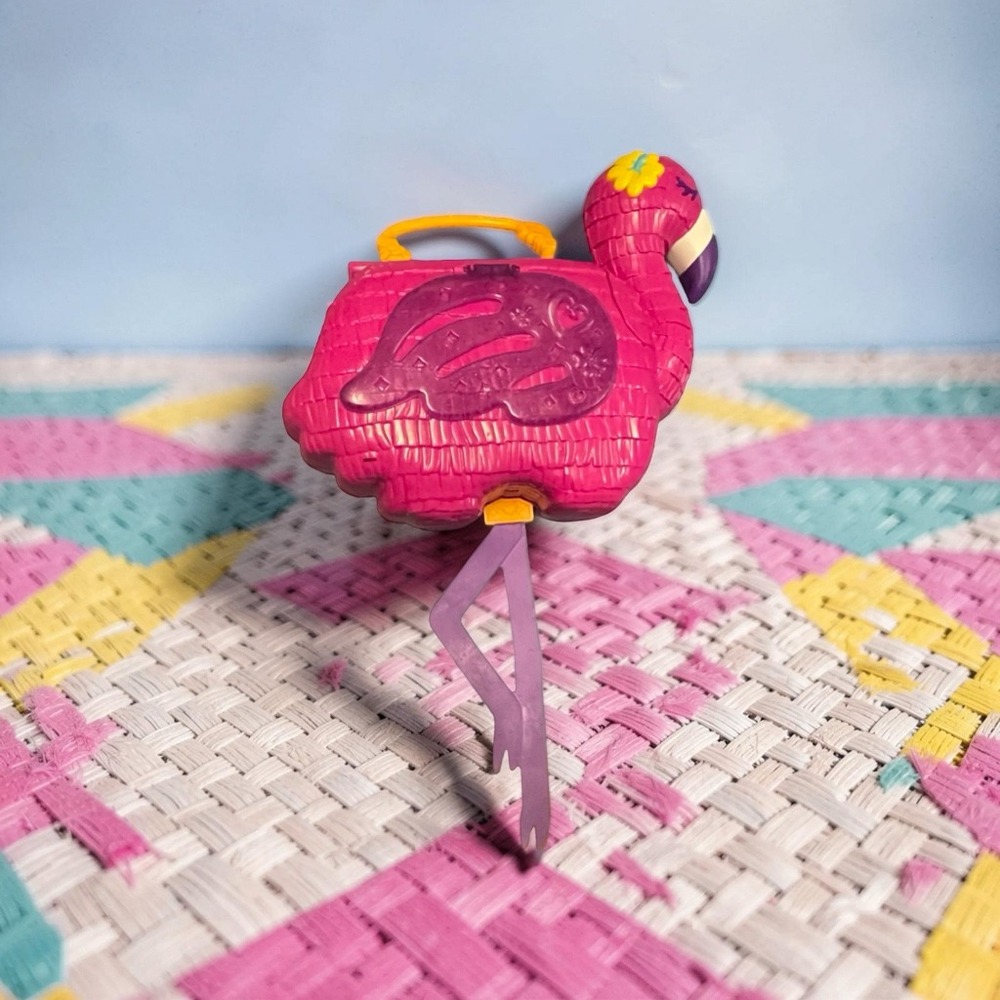 Polly‎ Pocket Flamingo Party Playset Tropical Beach Compact 2021 Mattel HGC40